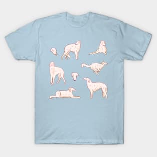 Cute borzoi illustration T-Shirt